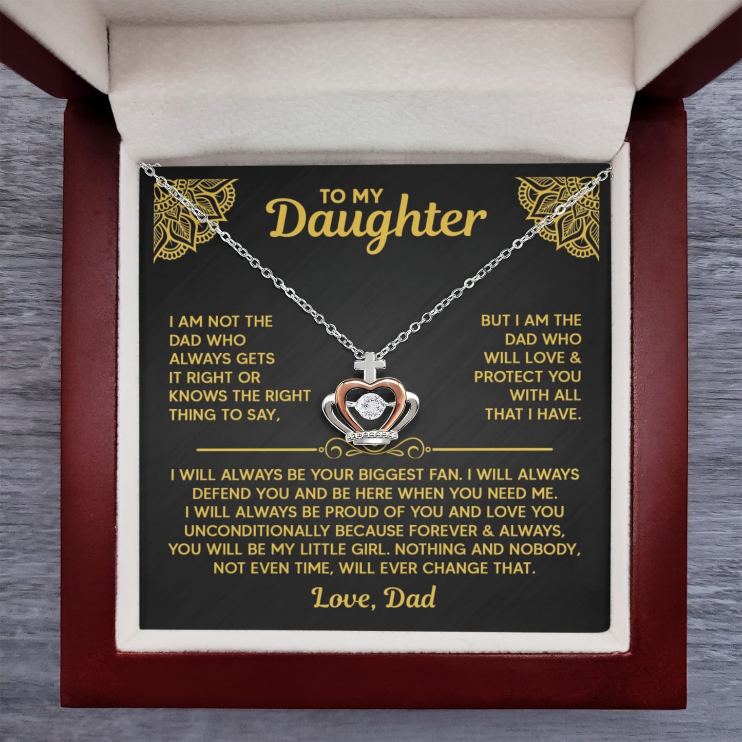 Amity Crown Necklace - Daughter - Protect You