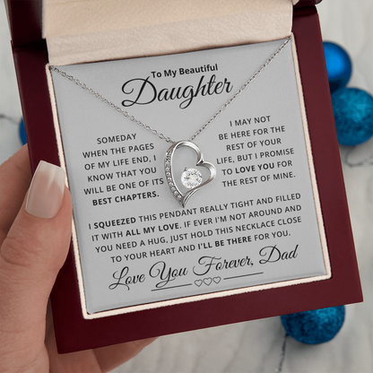 Amity Heart Necklace - Daughter Be There For You