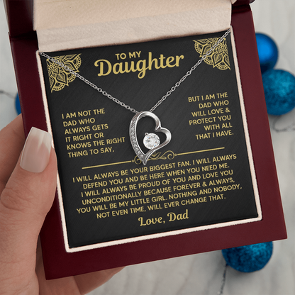 Amity Heart Necklace - Daughter Biggest Fan
