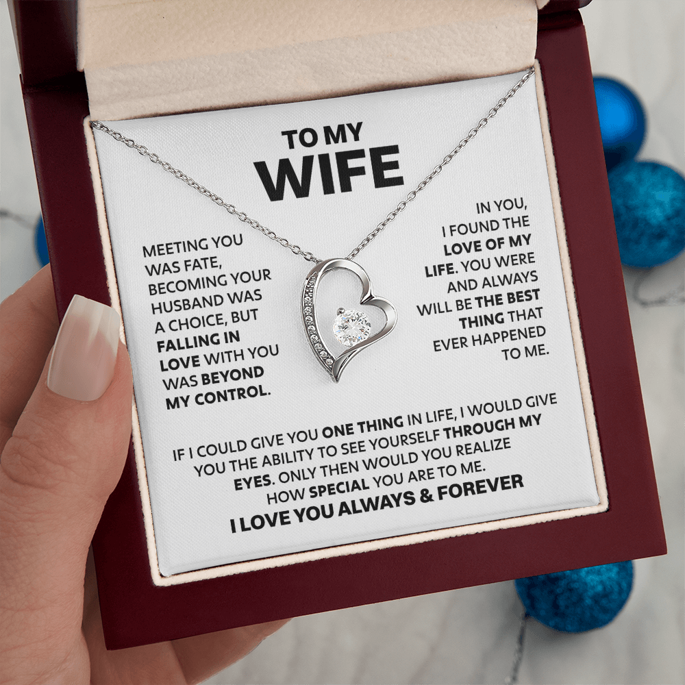Amity Heart Necklace - Wife How Special You Are