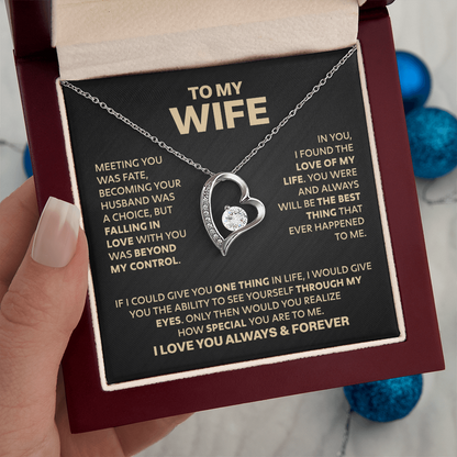 Amity Heart Necklace - To My Wife - Love of My Life