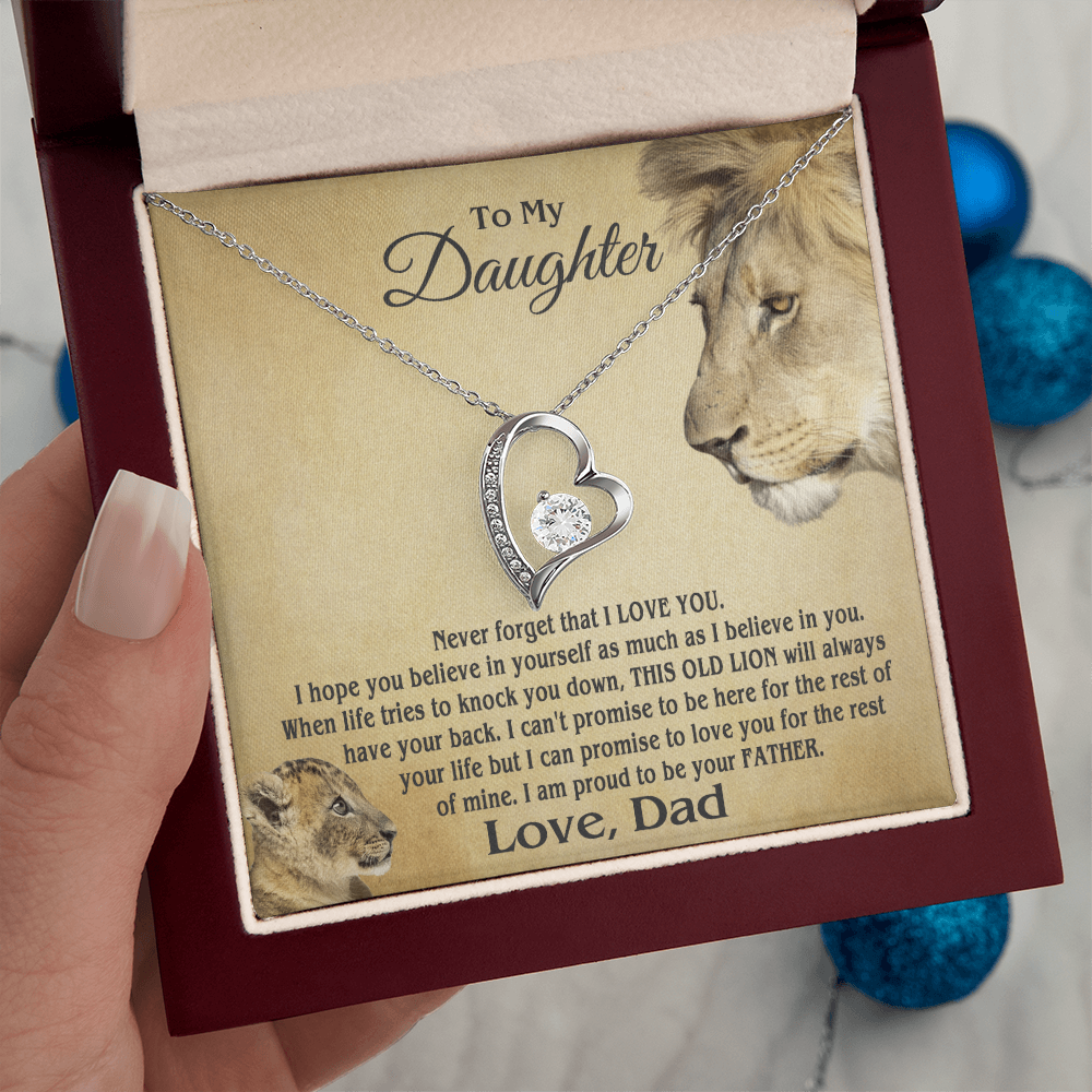 Amity Heart Necklace - Daughter Proud Father