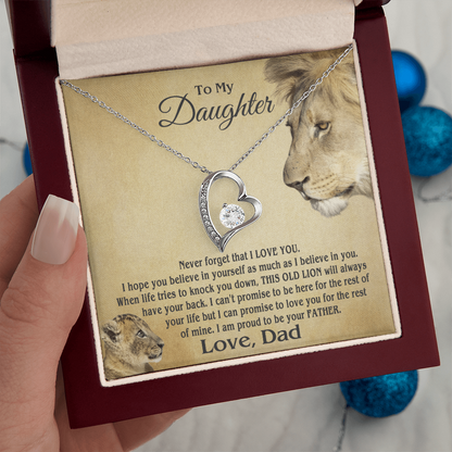 Amity Heart Necklace - Daughter Proud Father