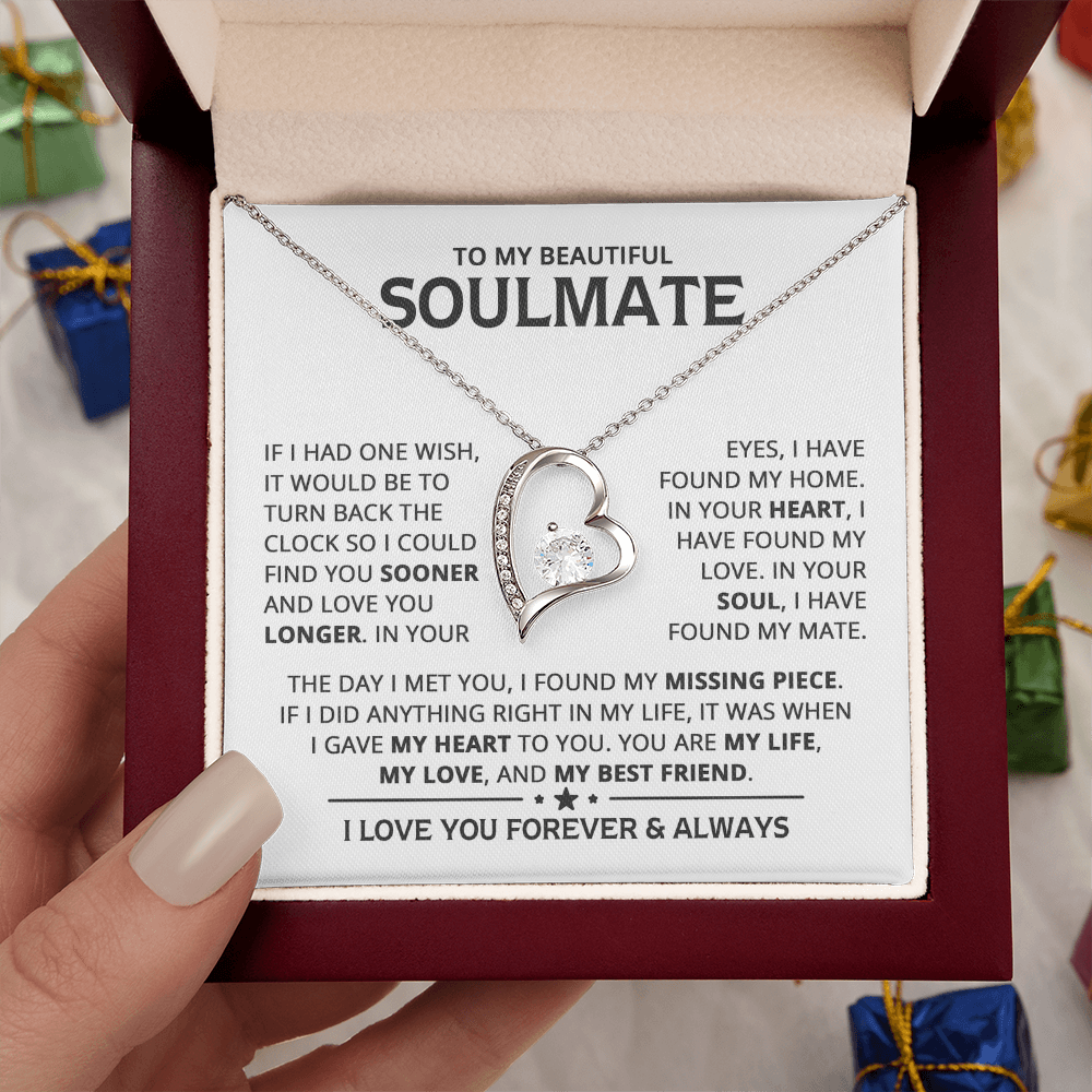 Amity Heart Necklace - Soulmate My Best Friend