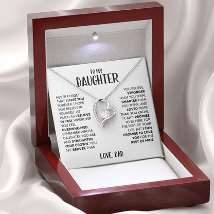 Amity Heart Necklace - Daughter I Believe In You - D