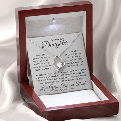 Amity Heart Necklace - Daughter Be There For You