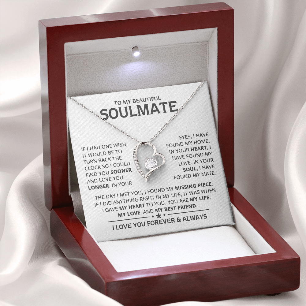 Amity Heart Necklace - Soulmate My Best Friend
