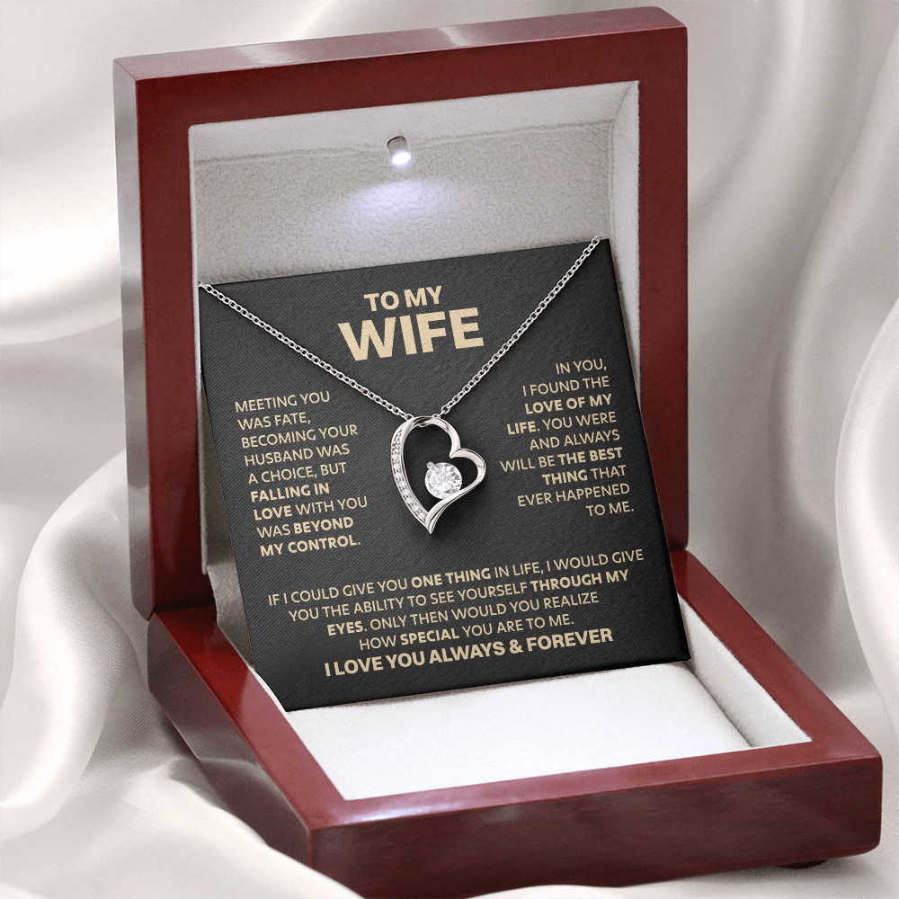 Amity Heart Necklace - Wife Love of My Life