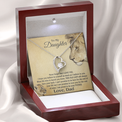 Amity Heart Necklace - Daughter Proud Father