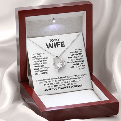 Amity Heart Necklace - Wife How Special You Are
