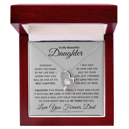 Amity Heart Necklace - Daughter Be There For You