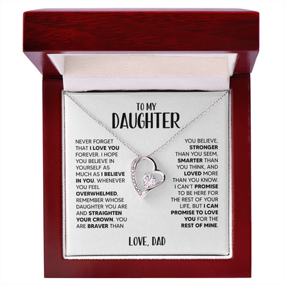 Amity Heart Necklace - Daughter I Believe In You - D