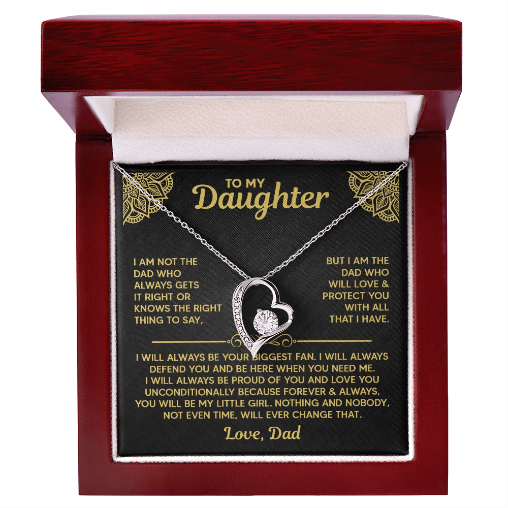 Amity Heart Necklace - Daughter Biggest Fan