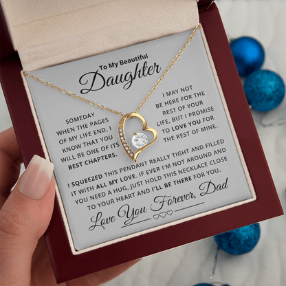 Amity Heart Necklace - Daughter Be There For You