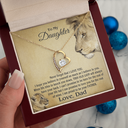Amity Heart Necklace - Daughter Proud Father