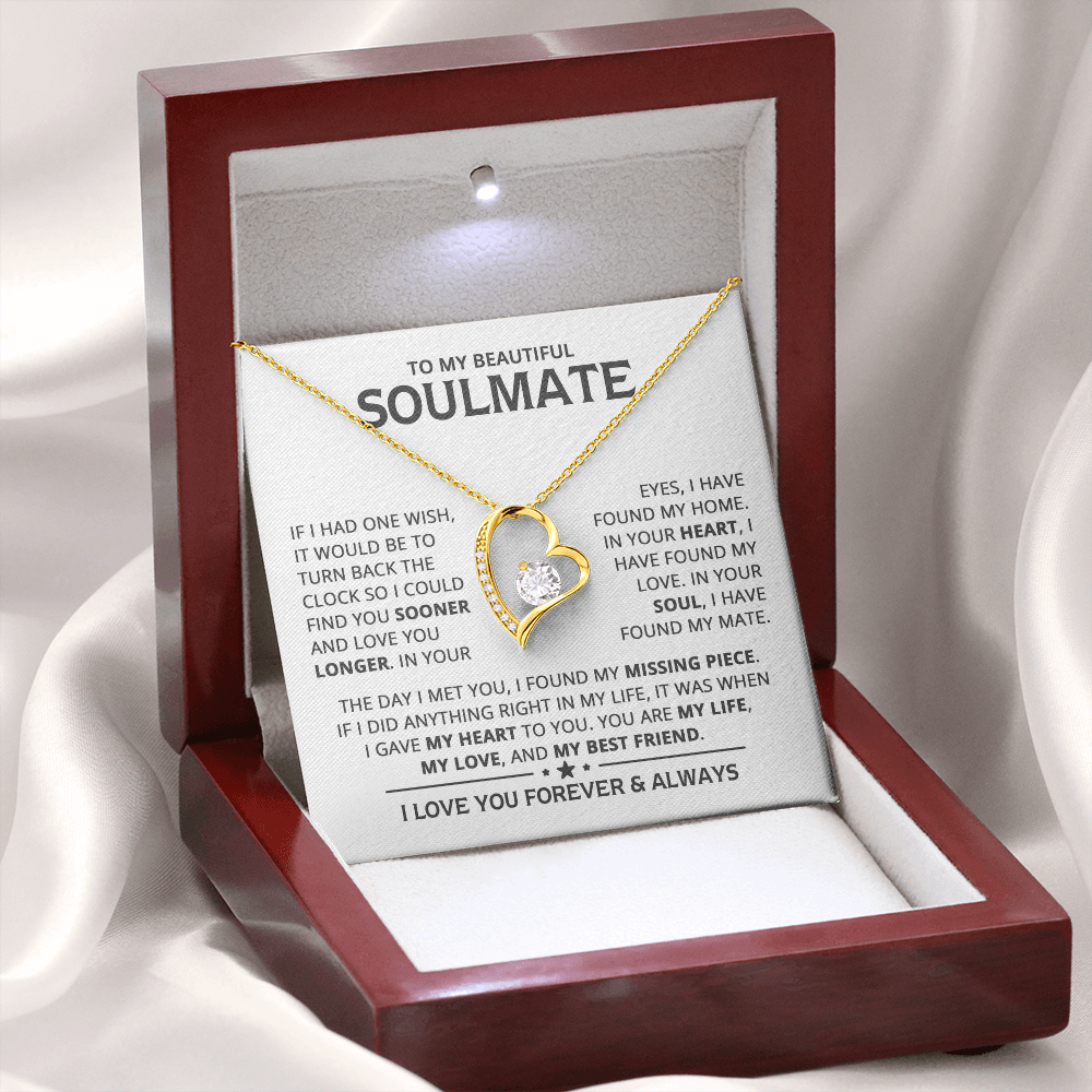 Amity Heart Necklace - Soulmate My Best Friend