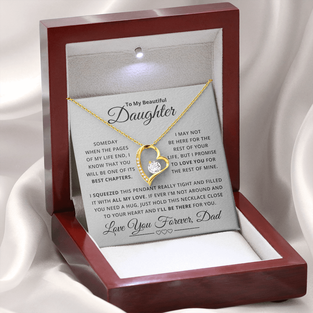 Amity Heart Necklace - Daughter Be There For You