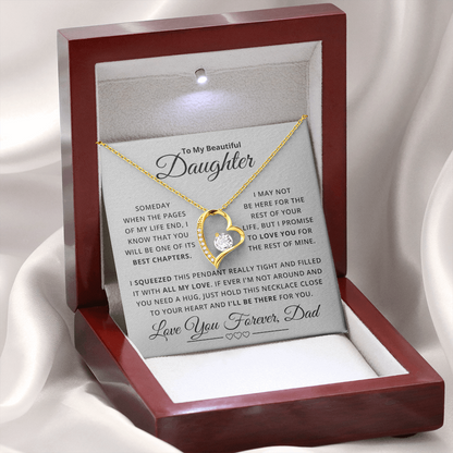 Amity Heart Necklace - Daughter Be There For You