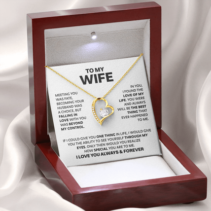 Amity Heart Necklace - Wife How Special You Are