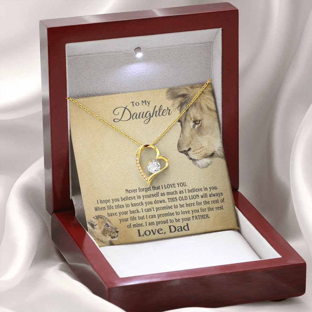 Amity Heart Necklace - Daughter Proud Father