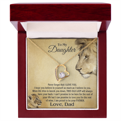 Amity Heart Necklace - Daughter Proud Father