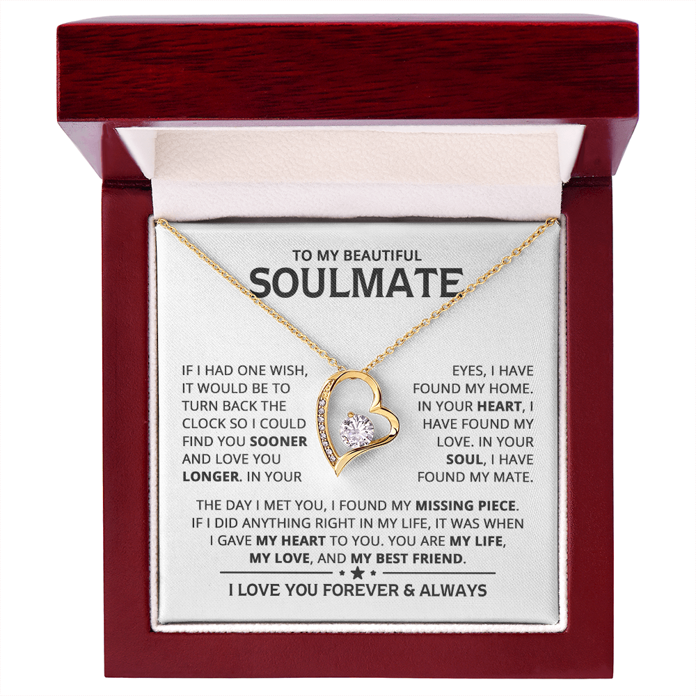 Amity Heart Necklace - Soulmate My Best Friend