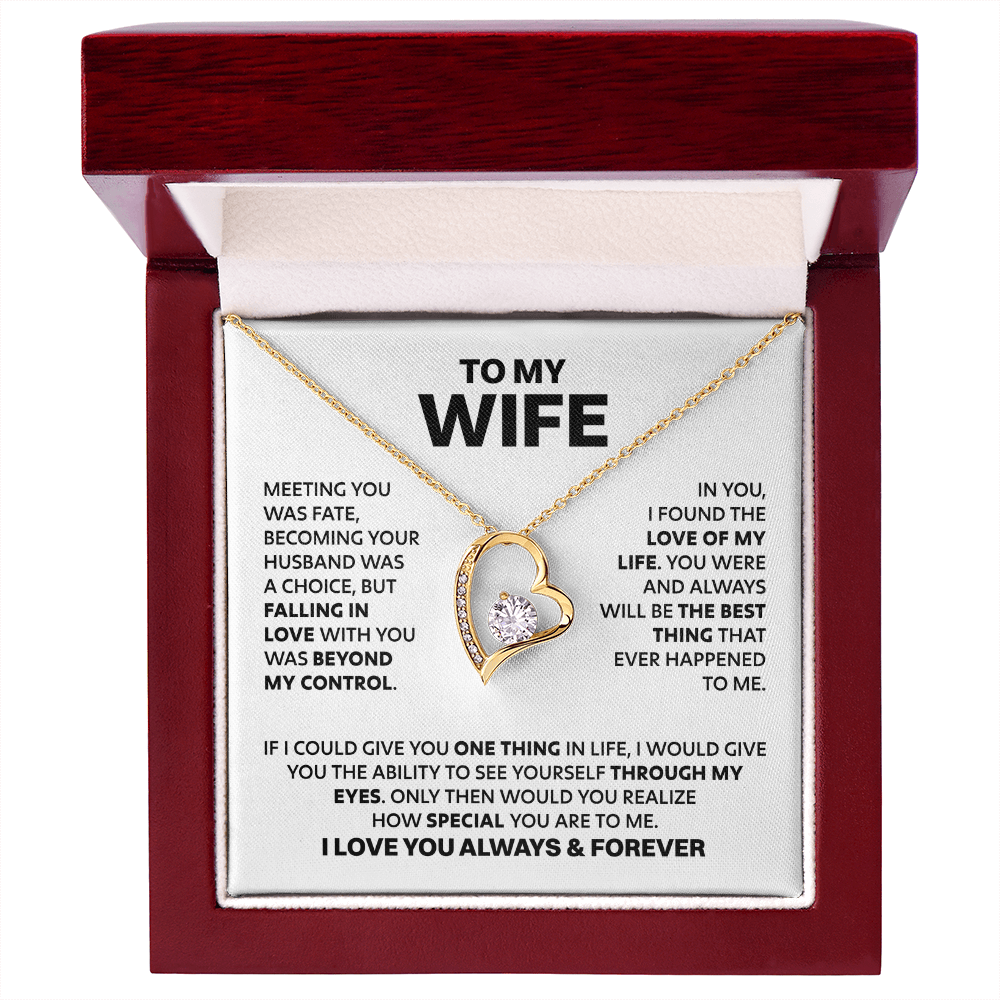 Amity Heart Necklace - Wife How Special You Are