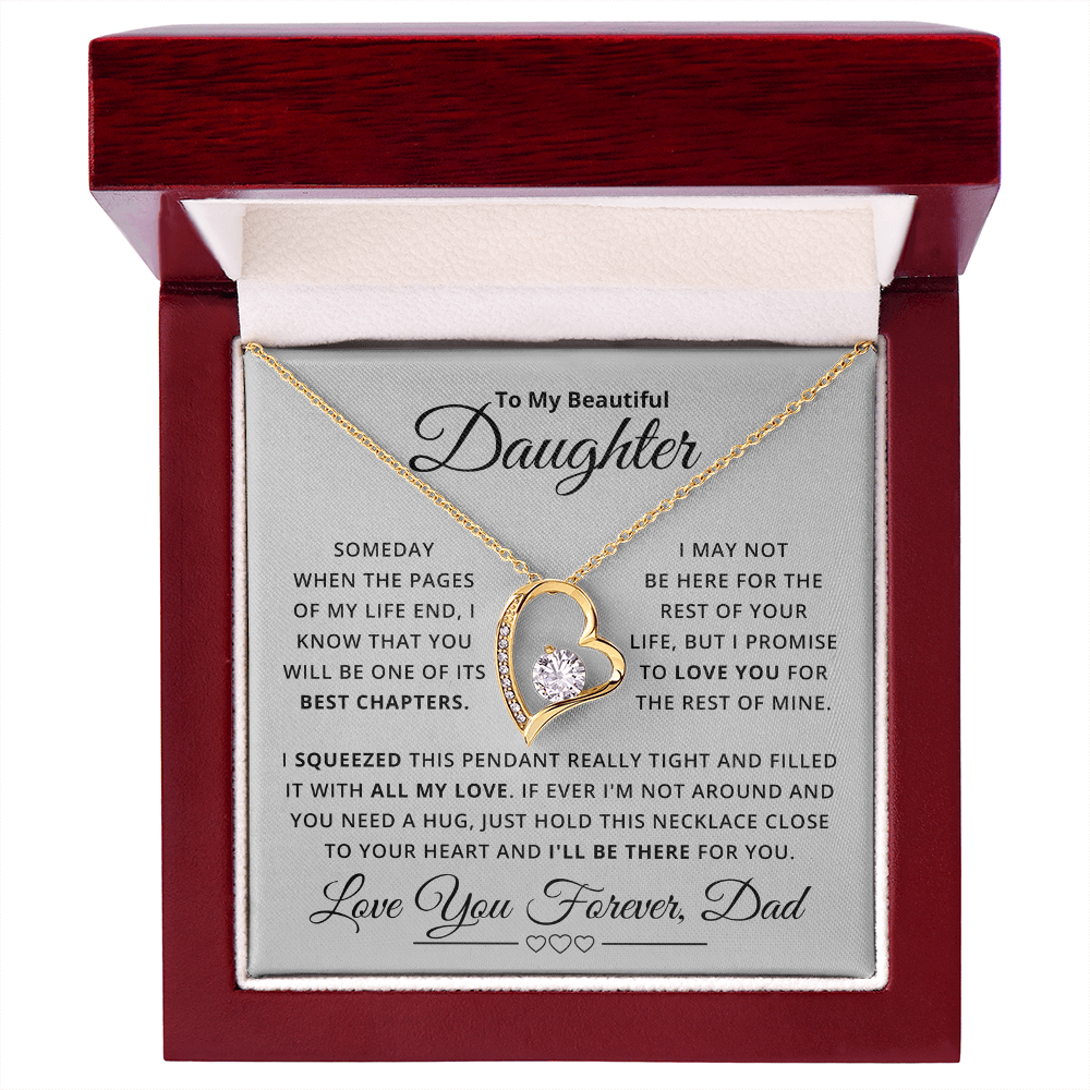 Amity Heart Necklace - Daughter Be There For You