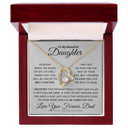Amity Heart Necklace - Daughter Be There For You