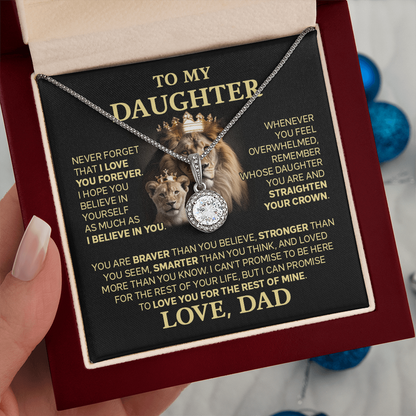 Amity Hope Necklace - Daughter Braver Stronger Smarter