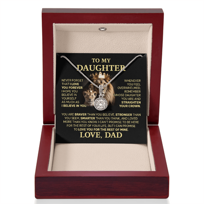 Amity Hope Necklace - Daughter Braver Stronger Smarter