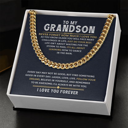Amity Cuban Chain - Grandson Follow Your Dreams