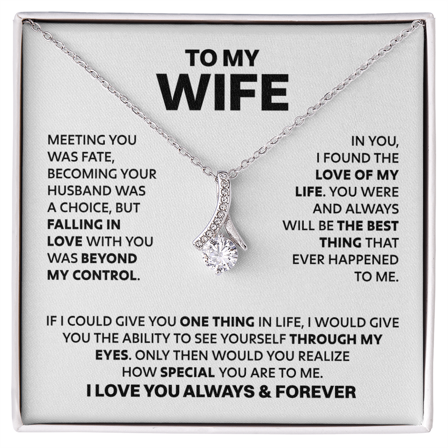 Amity Alluring Necklace - Wife How Special You Are