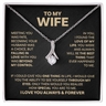 Amity Ribbon Necklace - Wife Love of My Life