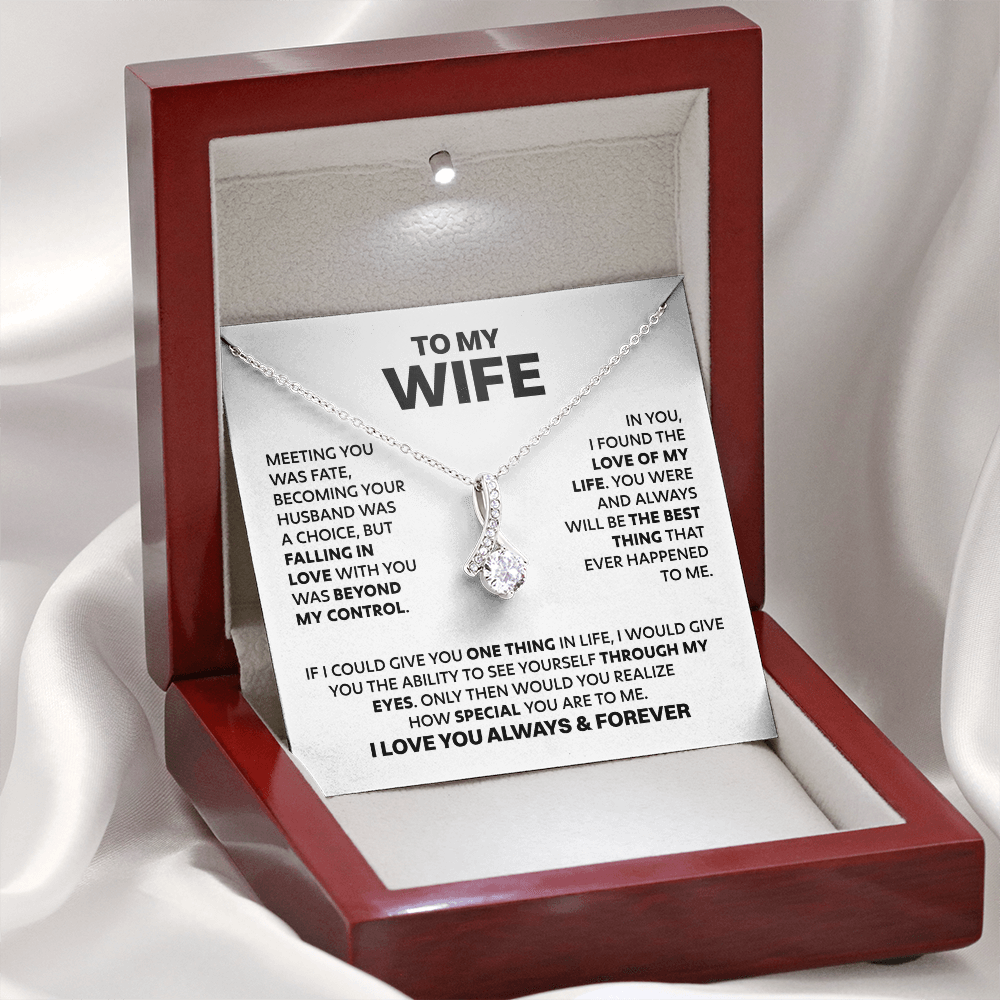Amity Alluring Necklace - Wife How Special You Are