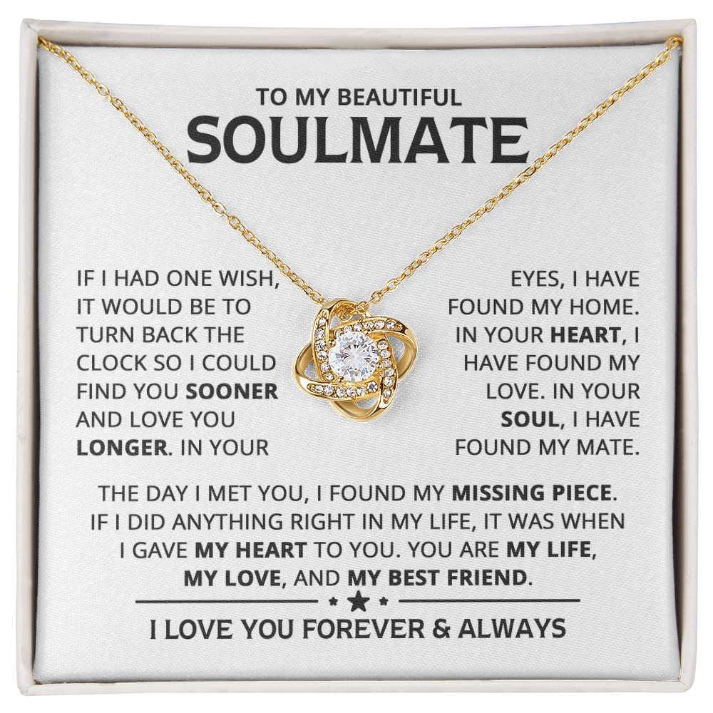 Amity Knot Necklace - Soulmate My Best Friend