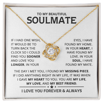 Amity Knot Necklace - Soulmate My Best Friend