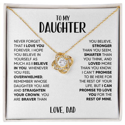 Amity Knot Necklace - Daughter I Believe In You - D