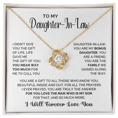 Amity Knot Necklace - Daughter In Law