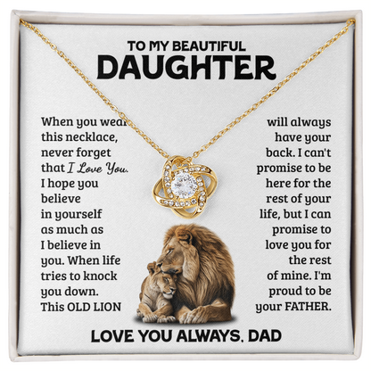Amity Knot Necklace - Daughter Always Have Your Back