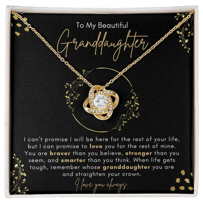 Amity Knot Necklace - To My Beautiful Granddaughter