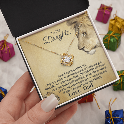 Amity Knot Necklace - Daughter Proud Father