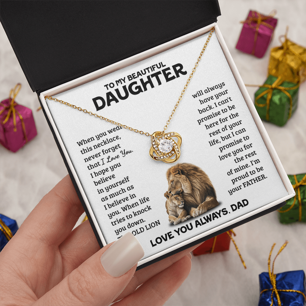 Amity Knot Necklace - Daughter Always Have Your Back