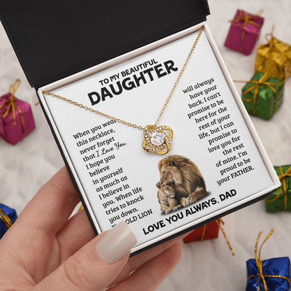 Amity Knot Necklace - Daughter Always Have Your Back