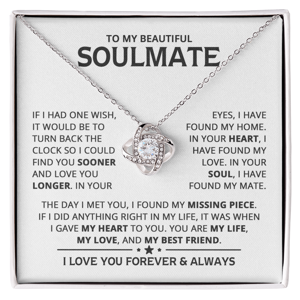 Amity Knot Necklace - Soulmate My Best Friend
