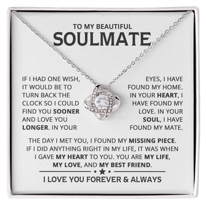 Amity Knot Necklace - Soulmate My Best Friend