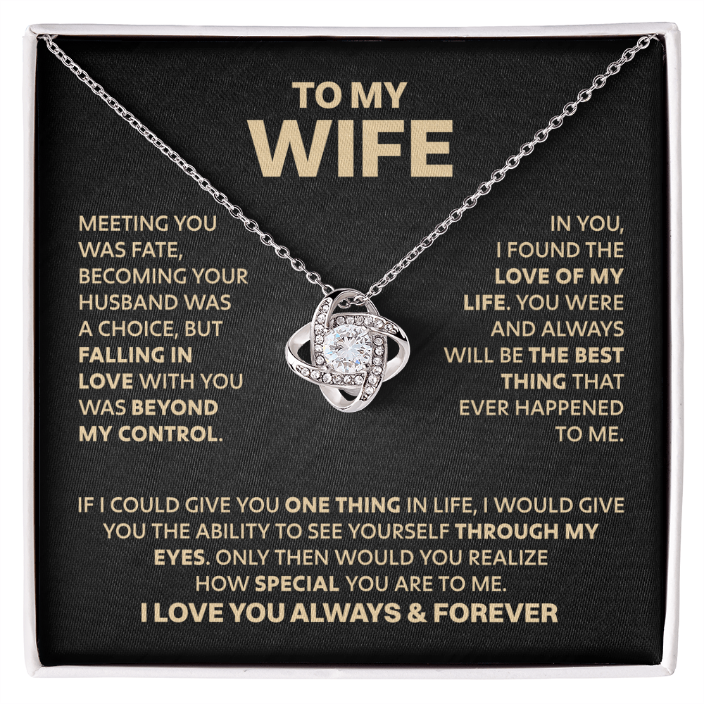 Amity Knot Necklace - Wife Love of My Life