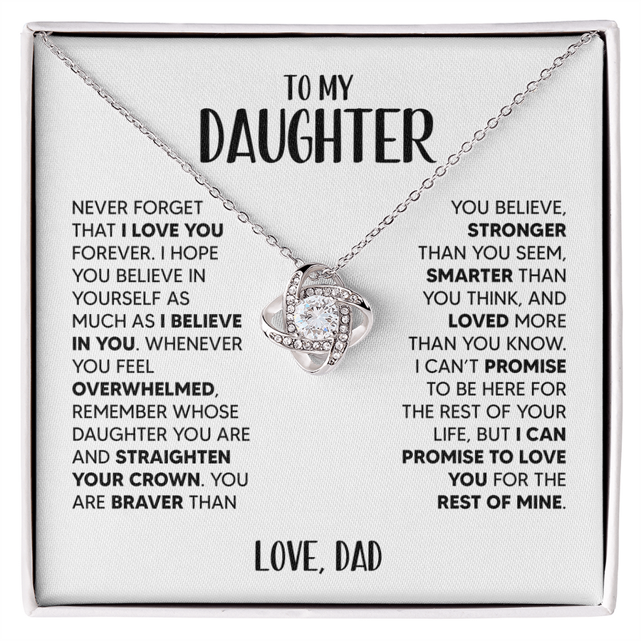 Amity Knot Necklace - Daughter I Believe In You - D