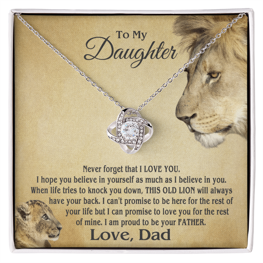 Amity Knot Necklace - Daughter Proud Father