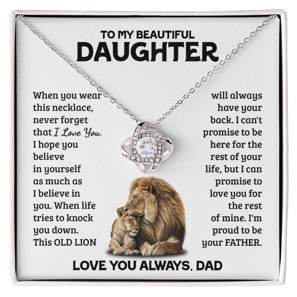 Amity Knot Necklace - Daughter Always Have Your Back